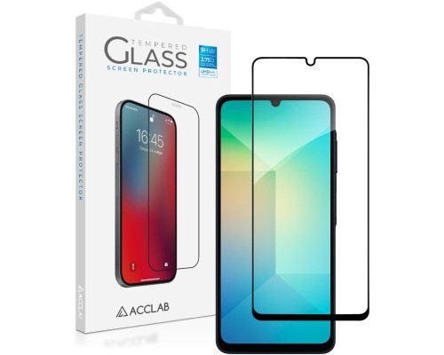 Скло захисне ACCLAB Full Glue Samsung A06 Black (1283126598814)