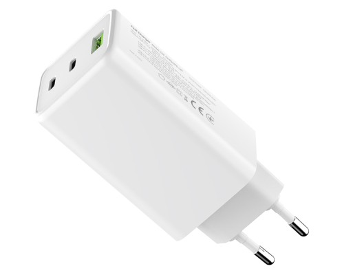 Зарядний пристрій ColorWay C101B GaN Mini 100W PD PPS 2xUSB-C + USB-A white (CW-CHS061PD-WT)