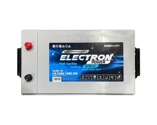 Акумулятор автомобільний ELECTRON TRUCK SHD SMF EFB 240Ah бокова(+/-) (1300EN) (740002130)