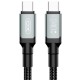 Дата кабель USB-C to USB-C 2.0m 240W black XO (NBQ264B_С_Black)