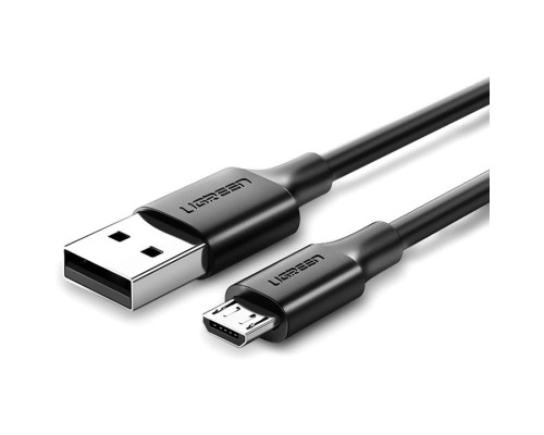 Дата кабель USB 2.0 AM to Micro 5P 0.25m 2A US289 black Ugreen (60134)