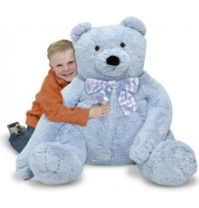 М'яка іграшка Melissa&Doug Большой плюшевый мишка, голубой, 76см х. 69см (MD3983)