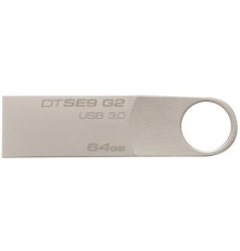 USB флеш накопичувач Kingston 64GB DTSE9 G2 Metal Silver USB 3.0 (DTSE9G2/64GB)