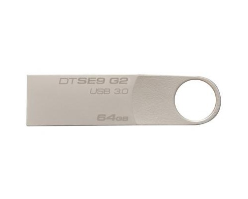 USB флеш накопичувач Kingston 64GB DTSE9 G2 Metal Silver USB 3.0 (DTSE9G2/64GB)