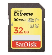 Карта пам'яті SanDisk 32GB SDHC class 10 UHS-I U3 4K Extreme (SDSDXVE-032G-GNCIN)