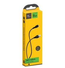 Дата кабель USB 2.0 AM to Micro 5P 1.0m Black Florence (FD-M1-2B)