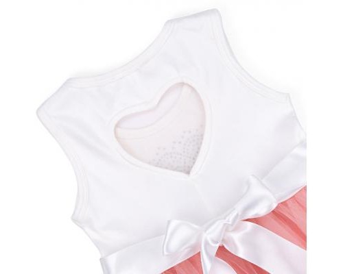 Плаття дитяче Breeze сарафан із фатіновою спідницею і серцем (10862-98G-peach)