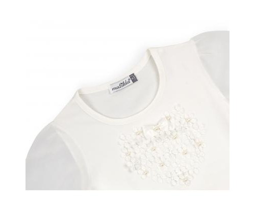 Кофта дитяча Matilda з квіточками (10134-1-128G-cream)
