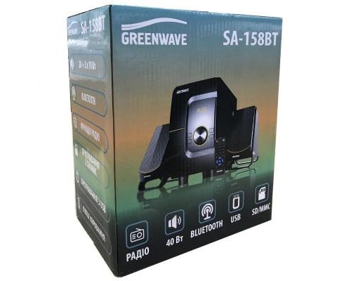 Акустична система Greenwave SA-158BT Black-orange (R0015303) 