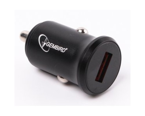 Зарядний пристрій Gembird car QC black (MP3A-UC-CAR11)