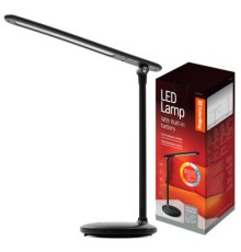 Настільна лампа ColorWay 4W with built-in battery 1800 mAh USB in/out 5V*1A, black (CW-DL02B-B)