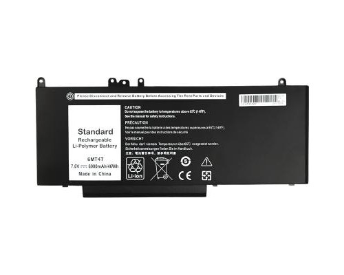 Акумулятор до ноутбука DELL Inspiron 14 5000 Series (6MT4T) 7.6V 6000mAh PowerPlant (NB441242) 
