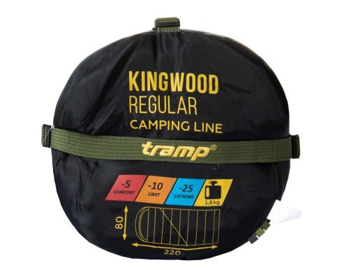 Спальний мішок Tramp Kingwood Regular Olive/Grey R (UTRS-053R-R)