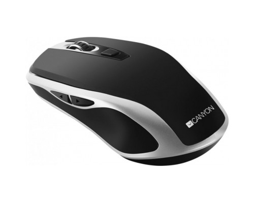 Мишка Canyon CNS-CMSW19B Wireless Silent Black -Silver (CNS-CMSW19B)