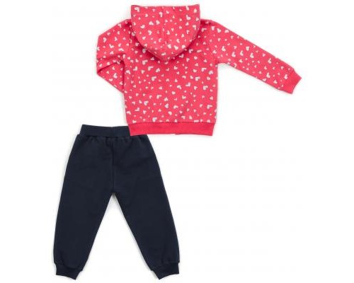 Спортивний костюм дитячий Breeze з сердечками (14427-92G-coral)