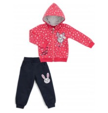 Спортивний костюм дитячий Breeze з сердечками (14427-92G-coral)