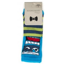 Шкарпетки дитячі BNM з монстриками (M0C0101-2063-1B-blue)