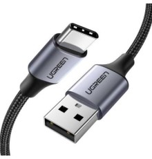 Дата кабель USB 2.0 AM to Type-C 2.0m US288 Aluminum Braid Black Ugreen (60128)