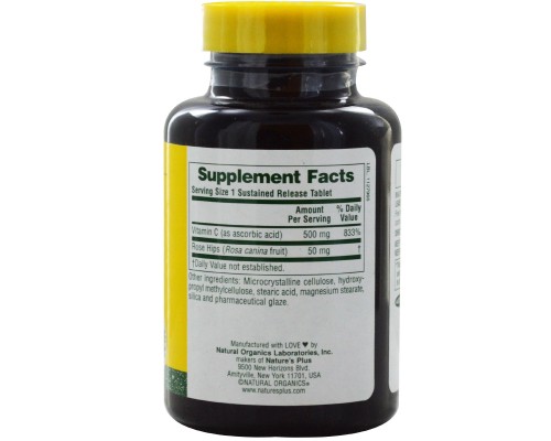 Вітамін Natures Plus Вітамін С 500мг, 90 таблеток (NTP2331)
