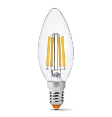 Лампочка Videx Filament C37F 6W E14 3000K 220V (VL-C37F-06143)