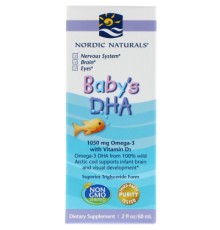 Жирні кислоти Nordic Naturals Риб'ячий жир (ДГК) для Дітей з вітаміном D3, Baby's DHA, wit (NOR-53787)