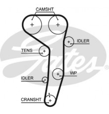 Ремінь ГРМ Gates 5607XS