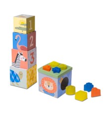 Розвиваюча іграшка Taf Toys cортер-пірамідка Савана Кубики Африка (12725)