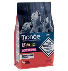 Сухий корм для собак Monge Dog Bwild Low Grain Puppy&Junior оленина 2.5 кг (8009470011853)