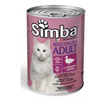 Консерви для котів Simba Cat Wet цесарка з качкою 415 г (8009470009515)