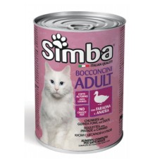 Консерви для котів Simba Cat Wet цесарка з качкою 415 г (8009470009515)