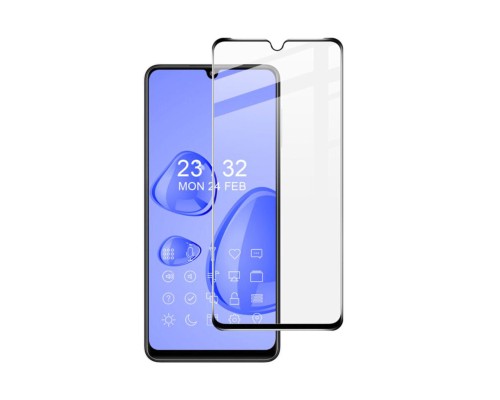 Скло захисне PowerPlant Full screen Samsung Galaxy A22, Black (GL609833)