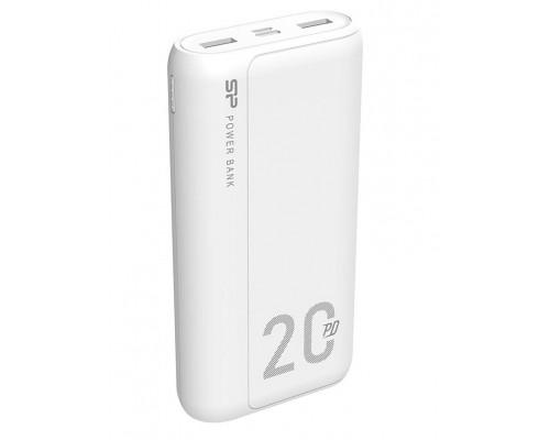 Батарея універсальна Silicon Power QS15 20000mAh PD/18W, QC3.0, Type-C, Micro-USB, 2*USB-A, whi (SP20KMAPBKQS150W)