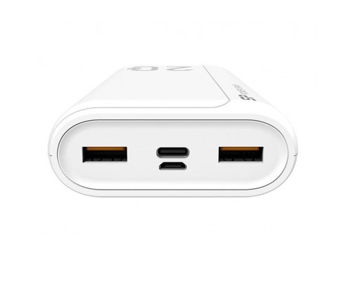 Батарея універсальна Silicon Power QS15 20000mAh PD/18W, QC3.0, Type-C, Micro-USB, 2*USB-A, whi (SP20KMAPBKQS150W)