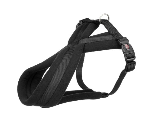 Шлея для собак Trixie Premium нейлон M 45-70 см/25 мм чорний (4011905203911)