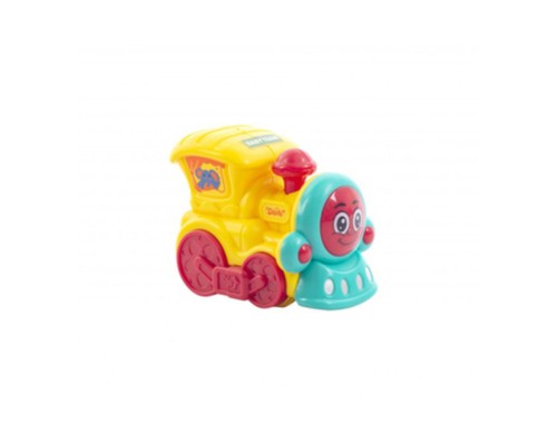 Розвиваюча іграшка Baby Team інерційний поїзд жовтий (8620_паровозик_жовтий)