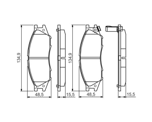 Гальмівні колодки Bosch 0 986 495 146