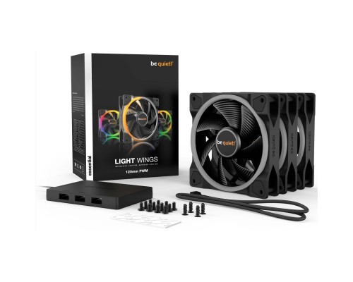 Кулер до корпусу Be quiet! Light Wings 120mm PWM 3 pcs (BL076)