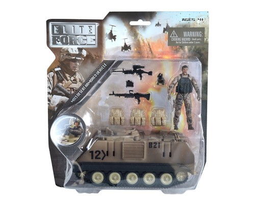 Ігровий набір Elite Force Бронетранспортер M113 (БТР, фігурка, аксес.) (101857) Ігровий набір Elite Force Бронетранспортер M113 (БТР, фігурка, аксес.) (101857)