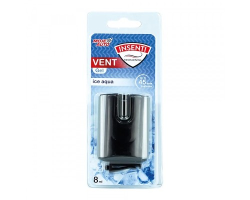 Ароматизатор для автомобіля MOJE AUTO Insenti Vent Gel Ice Aqua 8мл (15-553) 