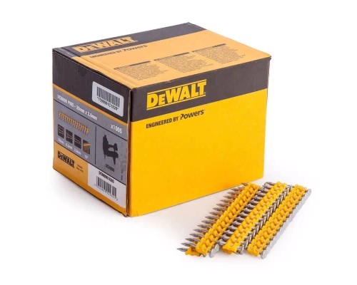 Цвяхи DeWALT по м'якому бетону для DCN890, L=25мм, D 2.6 мм, діам.головки 6.3 мм (1005шт) (DCN8901025)