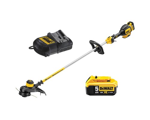 Тример садовий DeWALT 18 В, 5Ah, волосінь 2 мм, 33 см (DCM561P1)