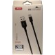 Дата кабель USB 2.0 AM to Lightning 1.0m NB143 Braided Black XO (XO-NB143i1-BK)