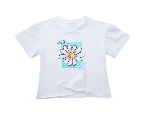 Футболка дитяча Breeze з ромашкою (18731-140G-white)