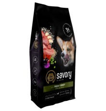 Сухий корм для собак Savory All Breed Sterilised rich in Fresh Turkey 12 кг (4820232631515)