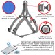 Шлея для собак WAUDOG Waterproof з QR-паспортом L Ш 25 мм Д 60-90 см червона (27673)