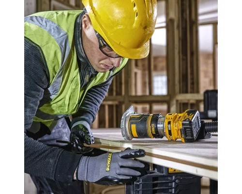 Фрезер DeWALT 18В XR Li-lon, безщітковий, 16000-25500 об/хв, цанга 6-8мм, 2x5Ah, TSTAK (DCW604P2)