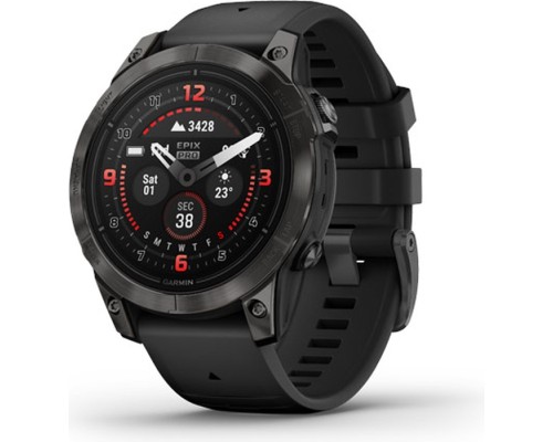 Смарт-годинник Garmin EPIX PRO (g2), 47, Saph, CrbnGryDLC Ti, Black, GPS (010-02803-11)