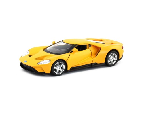 Машина Uni-Fortune FORD GT 2019 зі смугами жовта (554050M(F)) Машина Uni-Fortune FORD GT 2019 зі смугами жовта (554050M(F))