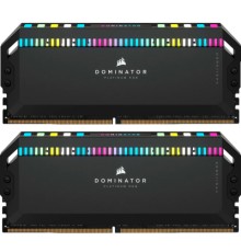 Модуль пам'яті для комп'ютера DDR5 32GB (2x16GB) 6000 MHz Dominator Platinum RGB Black Corsair (CMT32GX5M2B6000C30)
