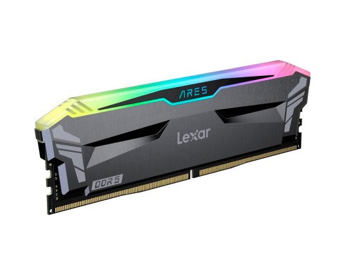 Модуль пам'яті для комп'ютера DDR5 32GB (2x16GB) 6400 MHz Ares RGB Black Lexar (LD5EU016G-R6400GDLA)